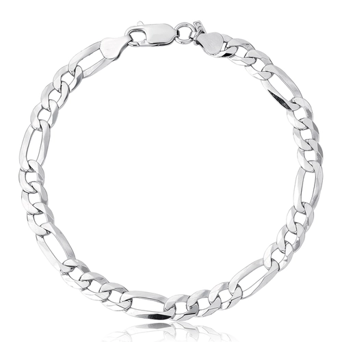 Pulseira For me elo Groumet prata 925 rodinada polida 20CM