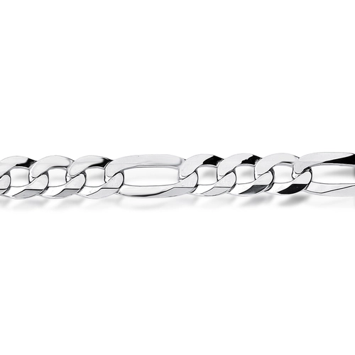 Pulseira For me elo Groumet prata 925 rodinada polida 20CM