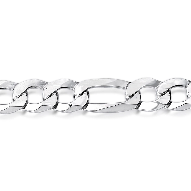 Pulseira For me elo Groumet 3X1 prata 925 rodinada polida 22CM 2