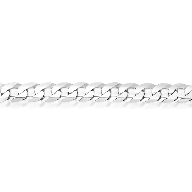 Pulseira For me elo Groumet prata 925 rodinada com placa para gravação 2