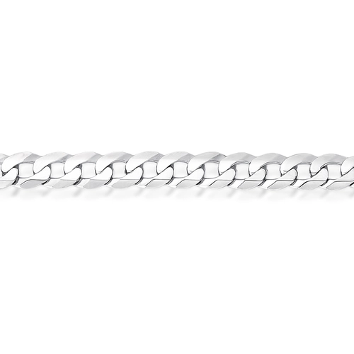 Pulseira For me elo Groumet prata 925 rodinada com placa para gravação