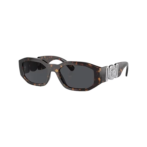 Óculos de Sol Versace 0VE4361 54238753 Acetato Marrom Mesclado com lentes na cor Fumê