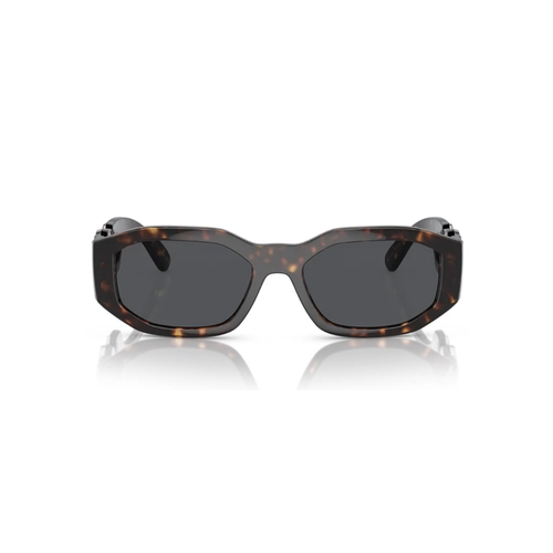 Óculos de Sol Versace 0VE4361 54238753 Acetato Marrom Mesclado com lentes na cor Fumê