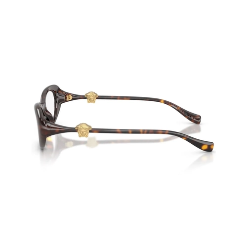 Óculos de Grau Versace 0VE3381U 108 52 Acetato Marrom Mesclado