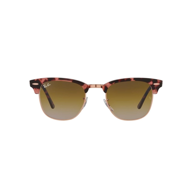 Óculos de Sol Ray-Ban Clubmaster 0RB3016 13375149 Acetato Marrom Mesclado com lentes na cor Marrom Degradê 2