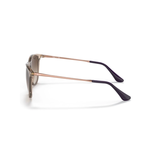 Óculos de Sol Ray-Ban Junior Erika Infantil 0RJ9060S 71081350 Acetato Marrom Transparente com lentes na cor Marrom Degradê