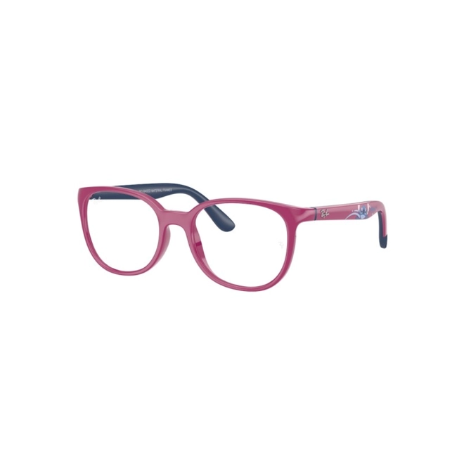 Óculos de Grau Ray-Ban Junior Disney Lilo & Stitch Kids Infantil 0RY1631 7508 47 Acetato Rosa e Azul 1