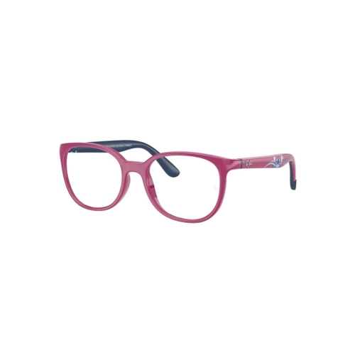 Óculos de Grau Ray-Ban Junior Disney Lilo & Stitch Kids Infantil 0RY1631 7508 47 Acetato Rosa e Azul