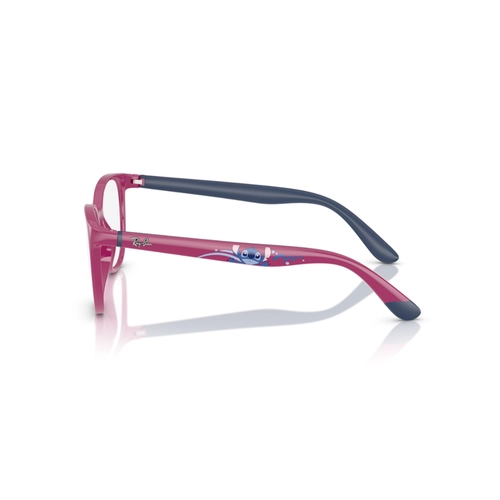 Óculos de Grau Ray-Ban Junior Disney Lilo & Stitch Kids Infantil 0RY1631 7508 47 Acetato Rosa e Azul