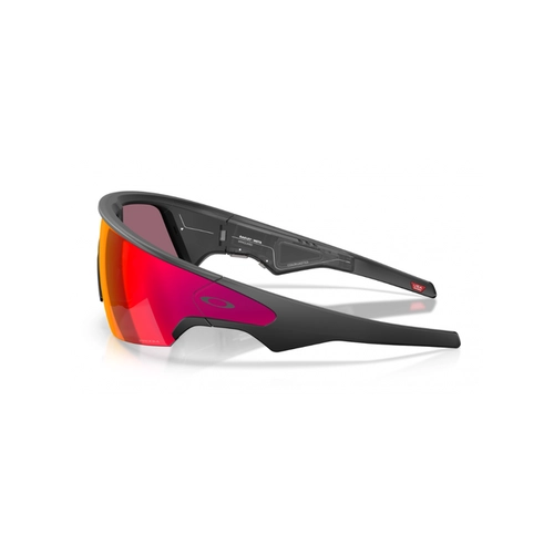 Óculos de Sol Oakley Meta Vanguard 0OW8001 80010152 Acetato Preto Fosco com lentes na cor Laranja Prizm
