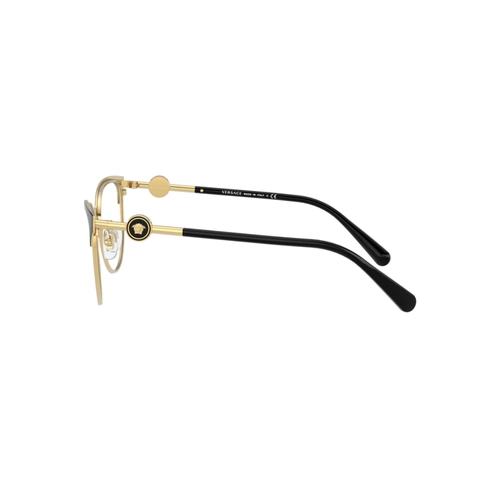 Óculos de Grau Versace 0VE1271 1433 54 Metal Preto e Dourado
