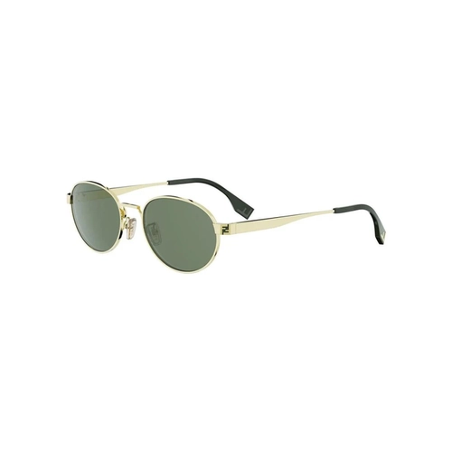 Óculos de Sol Fendi FE40180U_5530N Metal Dourado com lentes na cor Verde