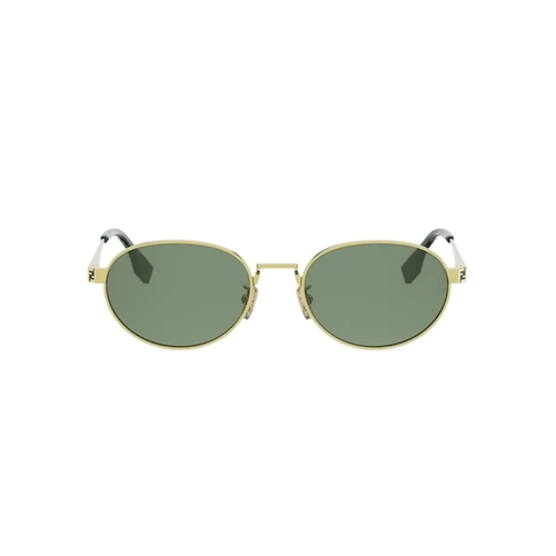Óculos de Sol Fendi FE40180U_5530N Metal Dourado com lentes na cor Verde