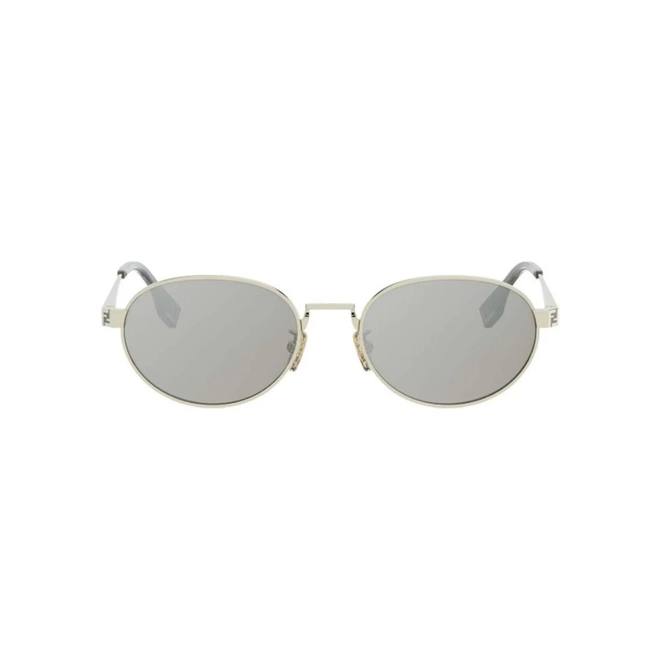 Óculos de Sol Fendi FE40180U_5532G Metal Dourado com lentes na cor Cinza 2