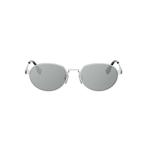 Óculos de Sol Fendi FE40180U_5516C Metal Prata com lentes na cor Cinza
