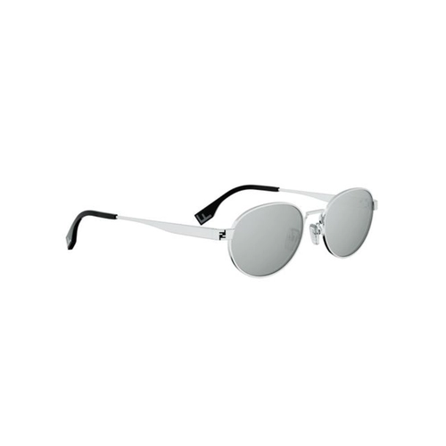 Óculos de Sol Fendi FE40180U_5516C Metal Prata com lentes na cor Cinza