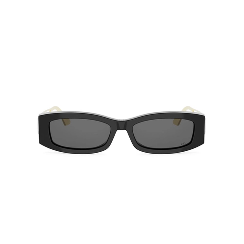Óculos de Sol Christian Dior 30Montaigne S14I CD40221I_5401A Acetato Preto com lentes na cor Cinza