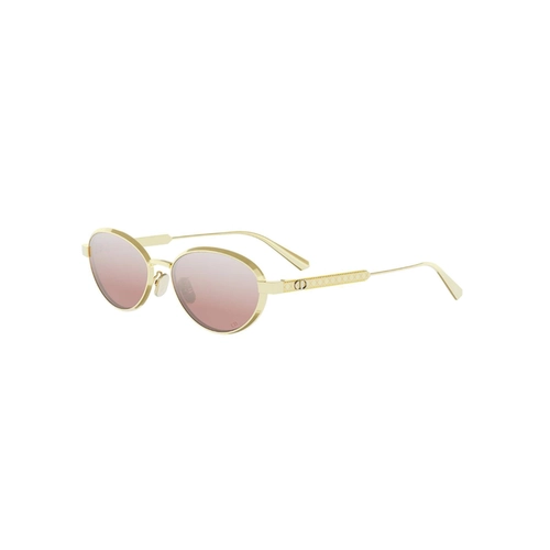 Óculos de Sol Christian Dior DiorCannage R1U CD40209U_5310U Metal Dourado com lentes na cor Rosa