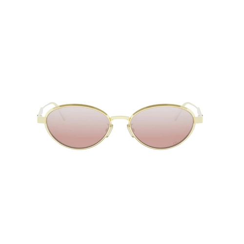 Óculos de Sol Christian Dior DiorCannage R1U CD40209U_5310U Metal Dourado com lentes na cor Rosa