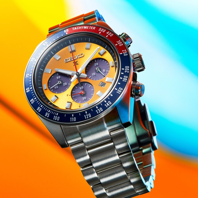Relógio Seiko Prospex Speedtimer Pogue Solar - SSC947B1 O1SX Laranja 2
