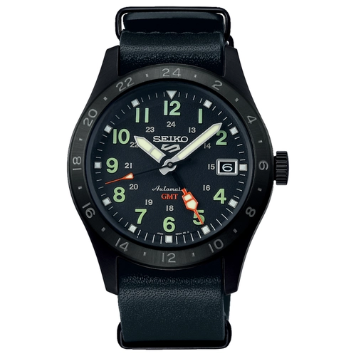Relógio Seiko 5 Sports Field Series GMT - SSK025B1 P2PX Preto
