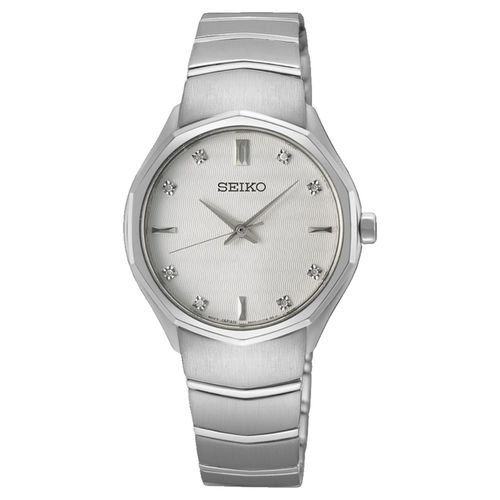Relógio Seiko Diamond Feminino - SUR615P1 B1SX Prata