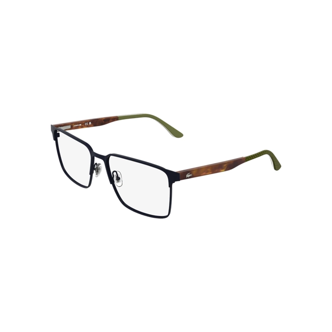 Óculos de Grau Lacoste L2314 424 55 Metal Azul e Marrom Mesclado 1