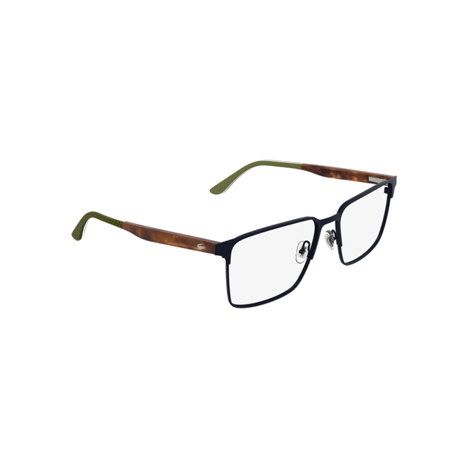 Óculos de Grau Lacoste L2314 424 55 Metal Azul e Marrom Mesclado 3
