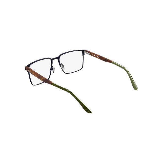 Óculos de Grau Lacoste L2314 424 55 Metal Azul e Marrom Mesclado 5