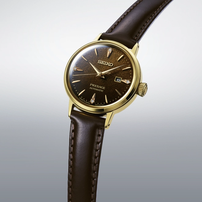 Relógio Seiko Presage Cocktail Time Feminino - SRE020J1 N1NX Marrom 2