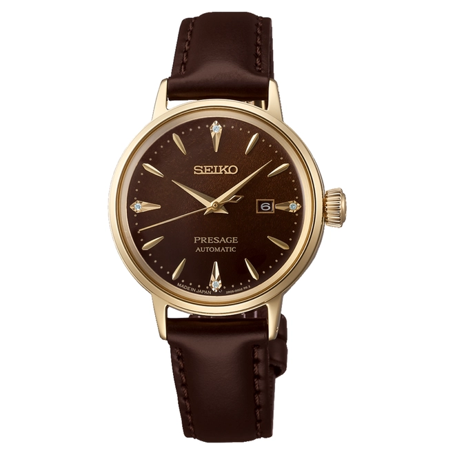 Relógio Seiko Presage Cocktail Time Feminino - SRE020J1 N1NX Marrom 1