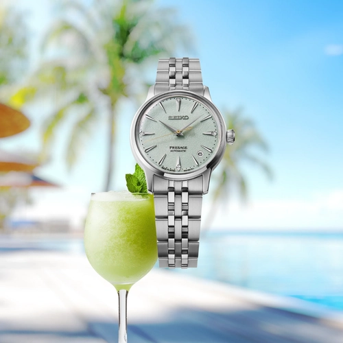 Relógio Seiko Presage Cocktail Time Frozen Mojito - SRPL63J1 F1SX Verde