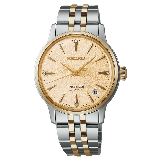 Relógio Seiko Presage Cocktail Time Frozen Banana Daiquiri - SRPL64J1 C1SK Dourado 1