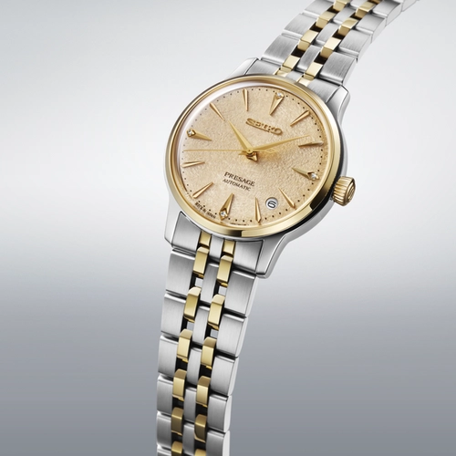 Relógio Seiko Presage Cocktail Time Frozen Banana Daiquiri - SRPL64J1 C1SK Dourado