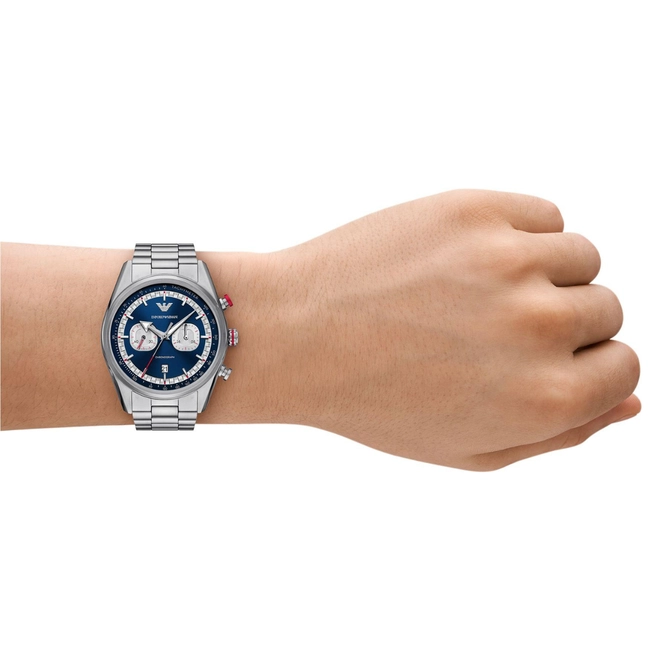 Relógio Emporio Armani Racer Cronógrafo - AR11676B1 D1SX Azul 2