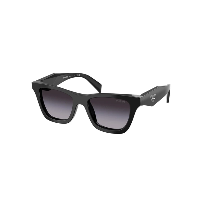 Óculos de Sol Prada 0PR C07S 16K90A51 Acetato Preto com lentes na cor Degradê 1