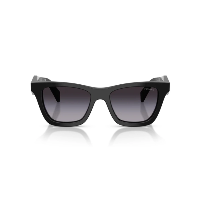 Óculos de Sol Prada 0PR C07S 16K90A51 Acetato Preto com lentes na cor Degradê 2