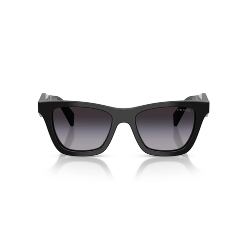Óculos de Sol Prada 0PR C07S 16K90A51 Acetato Preto com lentes na cor Degradê