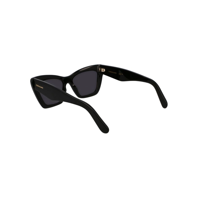 Óculos de Sol Salvatore Ferragamo SF929SN 001 55 Acetato Preto com lentes na cor Cinza 5