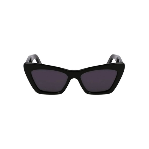 Óculos de Sol Salvatore Ferragamo SF929SN 001 55 Acetato Preto com lentes na cor Cinza