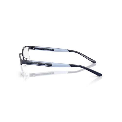 Óculos de Grau Armani Exchange 0AX1075 6130 55 Metal Azul Fosco