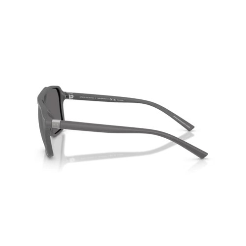 Óculos de Sol Armani Exchange 0AX4166SU 8400Z357 Acetato Cinza Fosco com lentes na cor Cinza Espelhado Polarizado