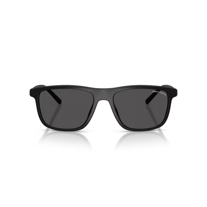 Óculos de Sol Armani Exchange 0AX4167SU 80788756 Acetato Preto Fosco com lentes na cor Cinza Escuro 2