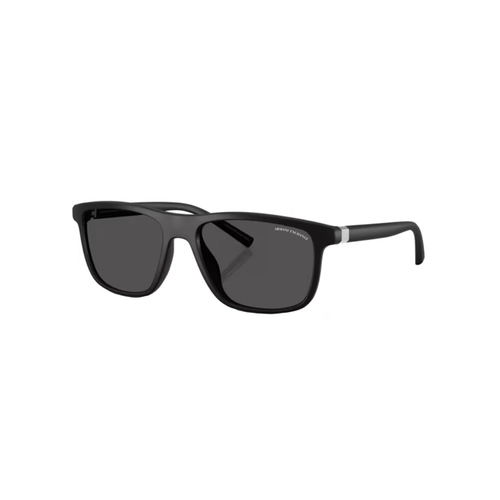 Óculos de Sol Armani Exchange 0AX4167SU 80788756 Acetato Preto Fosco com lentes na cor Cinza Escuro