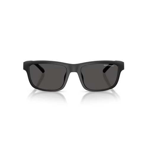 Óculos de Sol Armani Exchange 0AX4169SU 50018755 Acetato Preto Fosco com lentes na cor Cinza Escuro