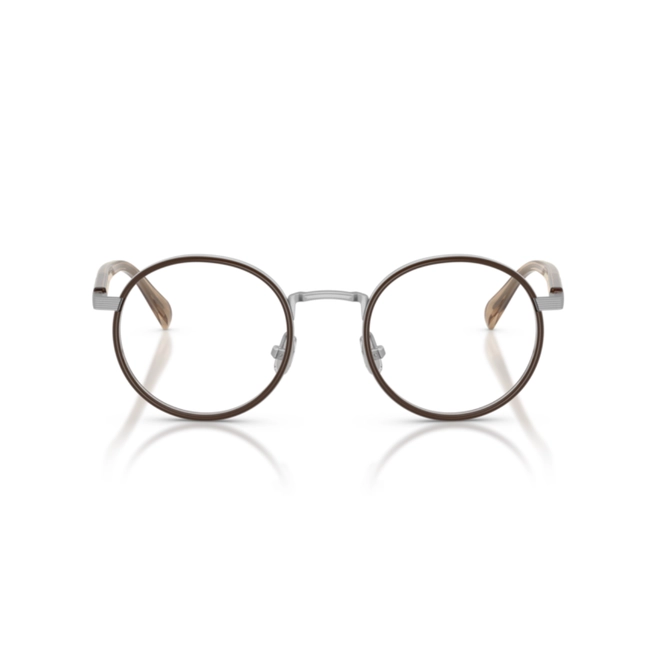 Óculos de Grau Brunello Cucinelli 0BC1014T 5028 48 Titânio Prata e Marrom 2