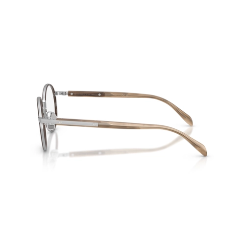 Óculos de Grau Brunello Cucinelli 0BC1014T 5028 48 Titânio Prata e Marrom
