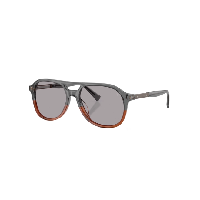 Óculos de Sol Brunello Cucinelli 0BC4025S 1059R556 Acetato Cinza e Marrom Transparente com lentes na cor Cinza Polarizado 1