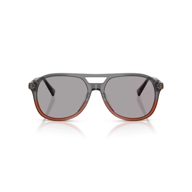 Óculos de Sol Brunello Cucinelli 0BC4025S 1059R556 Acetato Cinza e Marrom Transparente com lentes na cor Cinza Polarizado 2