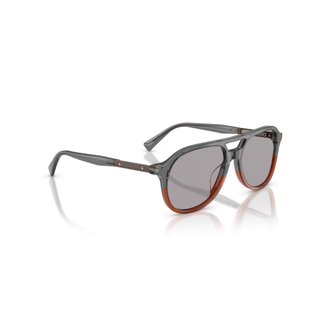 Óculos de Sol Brunello Cucinelli 0BC4025S 1059R556 Acetato Cinza e Marrom Transparente com lentes na cor Cinza Polarizado 3